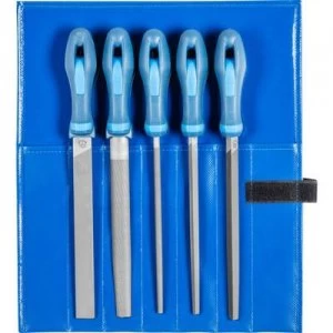 Image of PFERD 11800533 Workshop file set 200 mm cut 3 in PVC roll case 200 mm