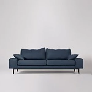 image of Swoon Tulum Smart Wool 3 Seater Sofa - 3 Seater - Indigo