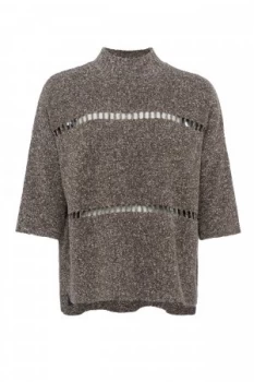 image of French Connection Mozart Marl Oversized Jumper Grey