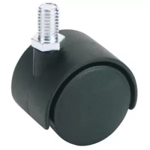 Image of Draper 65464 40mm Dia. Twin Nylon Castor - S.w.l 25kg