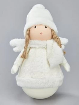 image of Festive Tumble Angel In Jumper Room Ornament