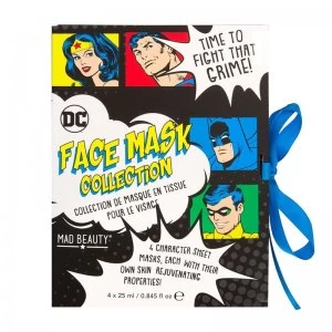 image of Mad Beauty DC Justice League Facemask Booklet 4 Pack