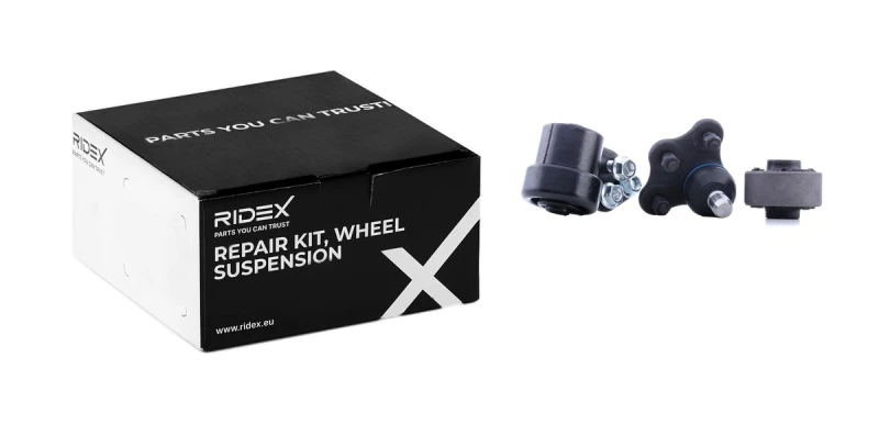 Image of RIDEX 771R0131 Repair Kit, wheel suspension Front Axle Right, with rubber mount Repair Kit,wheel suspension (771)