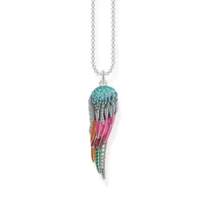 THOMAS SABO Silver Colourful Parrot Wing Necklace