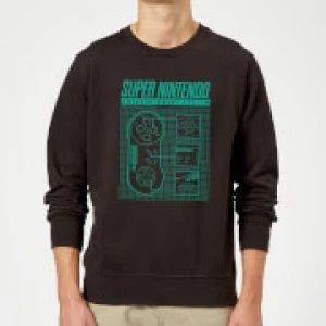 Image of Nintendo Super Nintendo Entertainment System Sweatshirt - Black