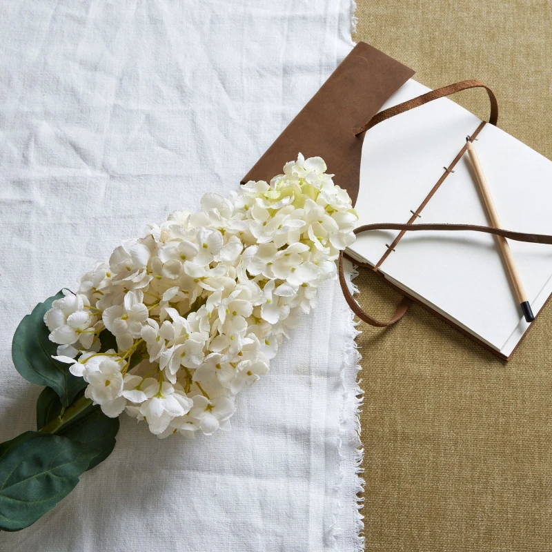 Image of Love Lace White Spear Hydrangea Artificial Flower White