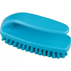 image of 102MM Prof' Med' Poly' Nail Brush Grippy - Blue