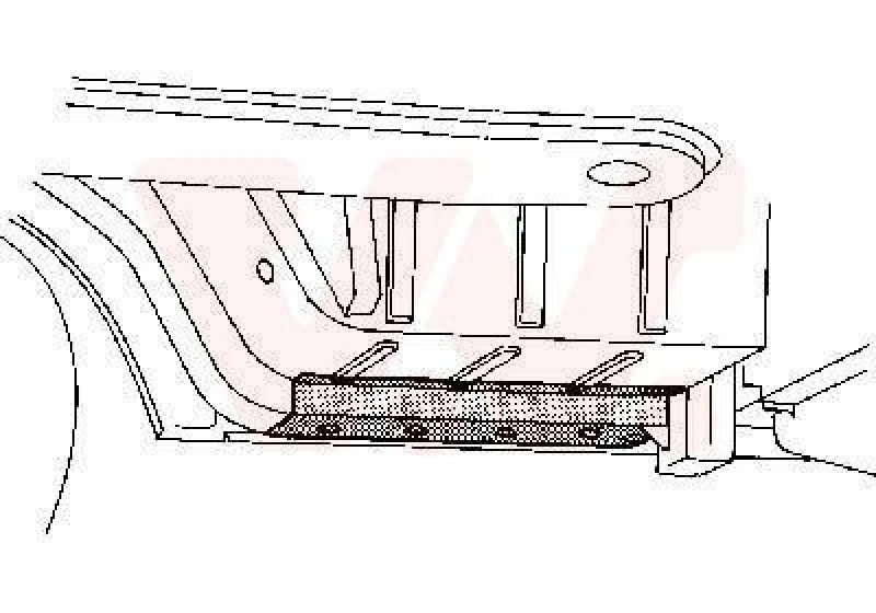Image of VAN WEZEL Chassis leg VAN WEZEL 3070301