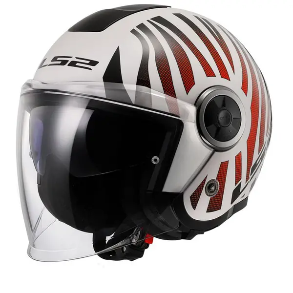 Image of LS2 OF620 Classy Cool White Wineberry Jet Helmet Size M