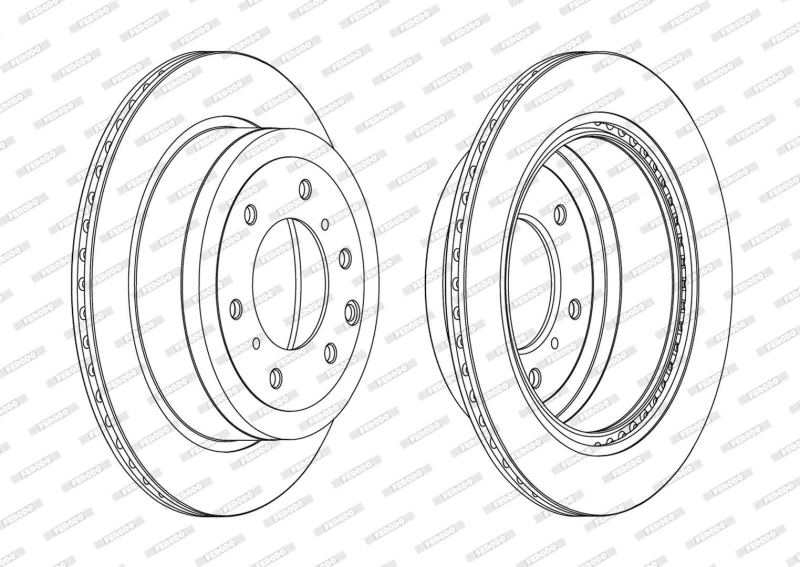 Image of Brake disc FERODO DDF1965C