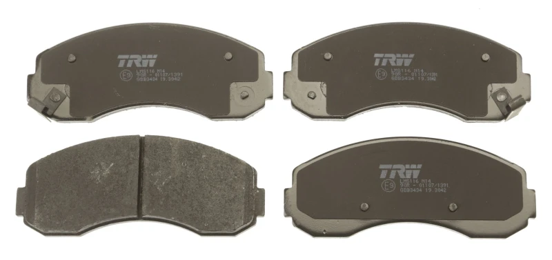 Image of TRW GDB3434 Brake pad set with acoustic wear warning Brake Pad Set,disc brake (402)