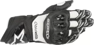 Alpinestars GP PRO R3 Motorcycle Gloves, black-white, Size S, black-white, Size S