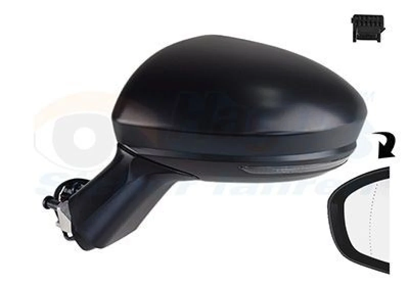 Image of VAN WEZEL Wing mirror VAN WEZEL 4422805