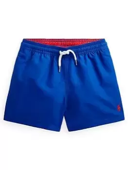 image of Ralph Lauren Boys Classic Polo Swimshorts - Royal Blue, Royal Blue, Size Age: 4 Years