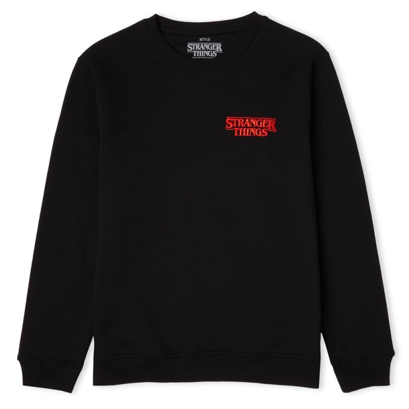 Image of Stranger Things Stuck In The Upside Down Unisex Sweatshirt - Black - S