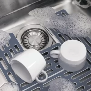 Image of Joseph Joseph Sink Saver Adjustable Protector Grey