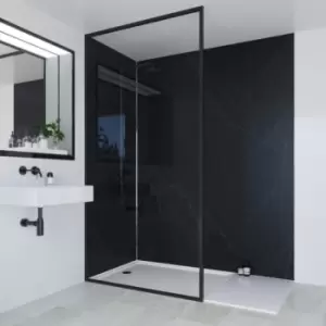 Image of Multipanel Linda Barker Bathroom Wall Panel Unlipped 2400 X 1200mm Nero Grafite
