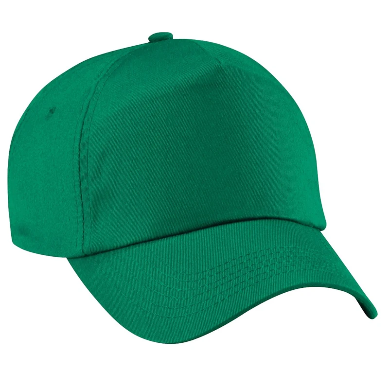 Image of Beechfield Beechfield Men Plain Original 5 Panel Baseball Cap Pack of 2 in Green Green One Size Male 5059269086947