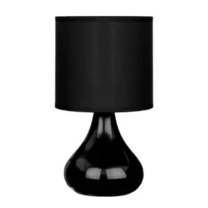 image of Interiors by PH Ceramic Table Lamp, black