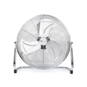 image of PureMate 20" Chrome Gym Floor Fan with 3 Speeds & Adjustable Fan Head