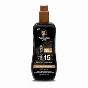 image of Australian Gold Spray Gel with Instant Bronzer SPF15 100ml