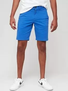 image of Superdry Studios Core Chino Short, Blue, Size 36, Men