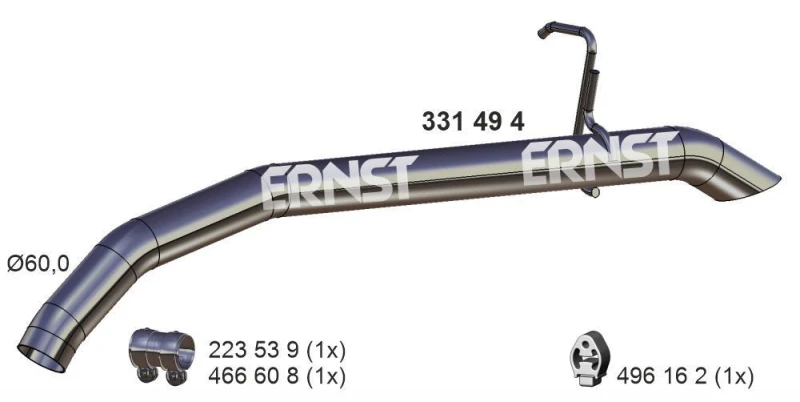 Image of Exhaust Pipe ERNST 331494