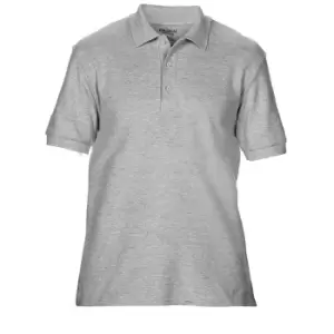 image of Gildan Mens Premium Cotton Sport Double Pique Polo Shirt (XL) (Sport Grey (RS))