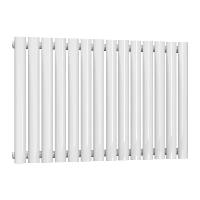 Image of Bathroom Kingdom Neva White Single Oval Horizontal Radiator 550x826 White Unisex