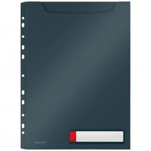 image of Leitz Cosy Privacy High Capacity Pocket File A4 - Velvet Grey - Outer