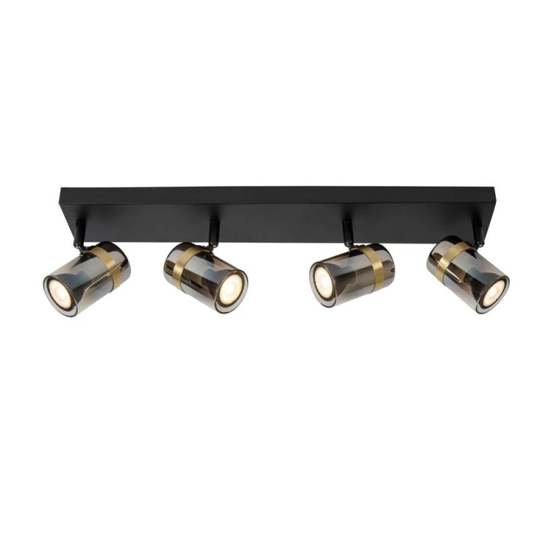 Image of Netlighting Upton Ceiling spotlight 4xGU10 Smoke Grey in Black Unisex