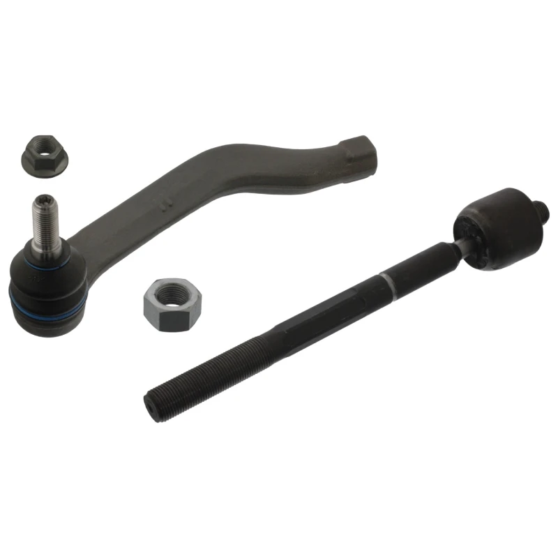 Image of FEBI BILSTEIN 43687 Tie Rod Front Axle Left, with lock nut Rod Assembly (284)