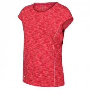 Image of Regatta Hyper Short Sleeve T Shirt - Neon Pink/White