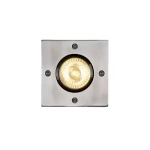Image of Biltin Modern Recess Deck Lighting Outdoor - 1xGU10 - IP67 - Satin Chrome