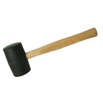 Image of Silverline Black Rubber Mallet - 24oz (680g)
