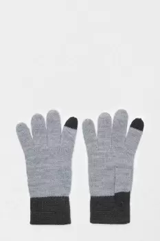 Image of Mens Contrast Cuff Gloves