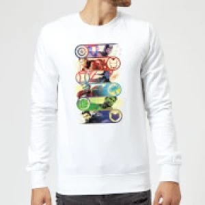 Image of Avengers Endgame Original Heroes Sweatshirt - White