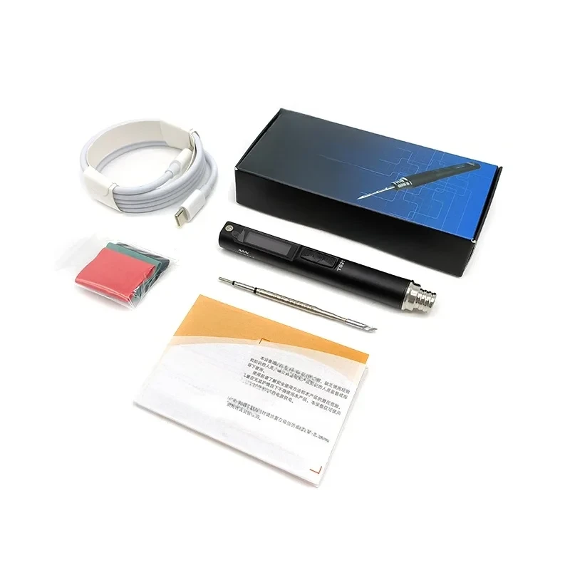 Image of New MINIWARE TS21 Soldering Iron Fill Light Digital OLED Screen Multi-Language Smart Sensing Sleep Function Power Welding Pen