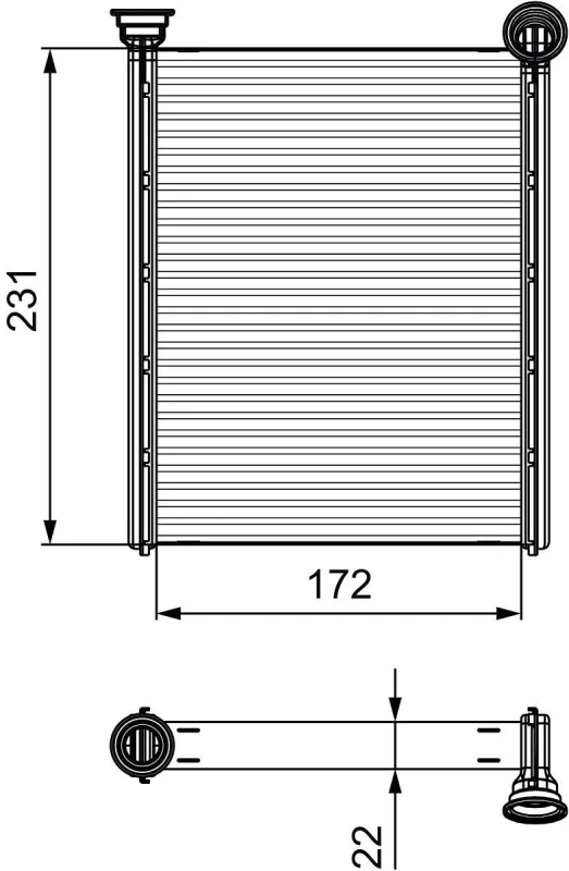 Image of Heater matrix VALEO 811534