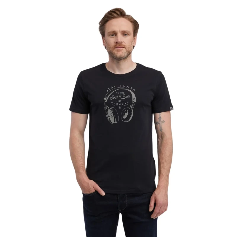 Image of Ragwear T-Shirt Ragwear Pharello Remake Noir Male S