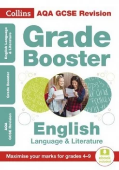 Image of Aqa Gcse English Language and English Literature Grade Booster for Grades 4-9 by Collins Gcse Book
