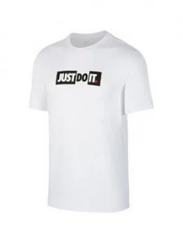 Image of Nike Sportwear Just Do It T-Shirt - White/Black