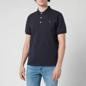 Image of Farah Mens Blanes Polo Shirt - True Navy - XL