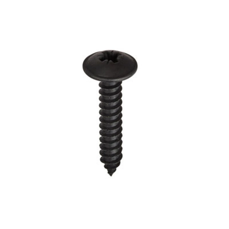 Image of Unifix Self-Tapping Screws Pozi Flange Head Ab Bs 4174 Black - 10G X 1" (4.8 X 25mm) - Versatile Fastening Solution - Box Of 1000