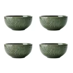 image of Jardin Stoneware Dip Bowls, Set of 4, 10cm, Green