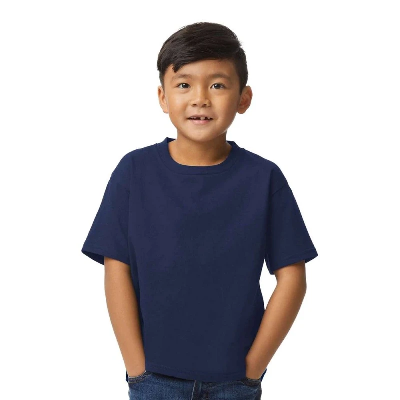 Image of Gildan Midweight Soft Touch T-Shirt in Navy Size: XS Navy Unisex XS