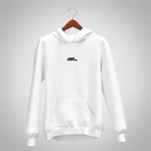Image of No Fear No Graphic Hoodie Mens - White