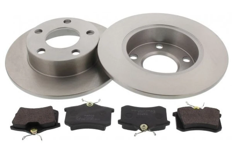 Image of MAPCO 47911 Brake disc and pads set Rear Axle, Brake Disc Type: solid Brake Set,disc brakes (3405)
