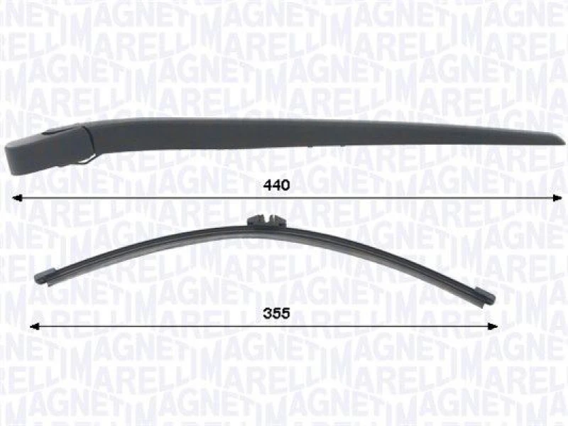 Image of MAGNETI MARELLI Wiper arm set MAGNETI MARELLI 000723180451