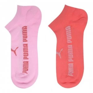 image of Puma 2 Pack Ankle Socks - Pink Multi